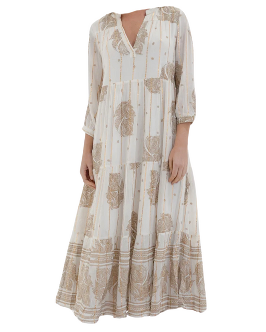 Goa Paris Atya Long Dress - Gold