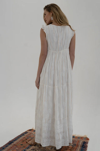 Goa Paris Auline Long Dress - Blanc