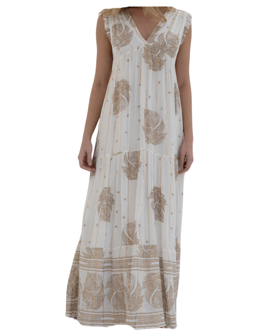 Goa Paris Auline Long Dress - Gold