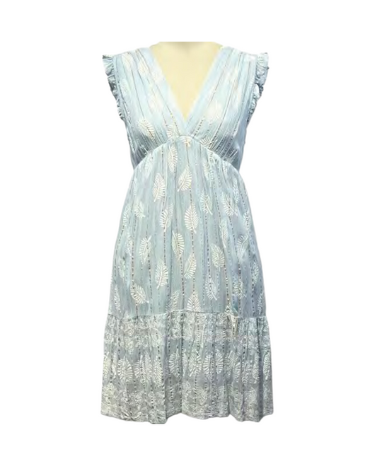 Goa Paris Auline Short Dress - Light Bleu