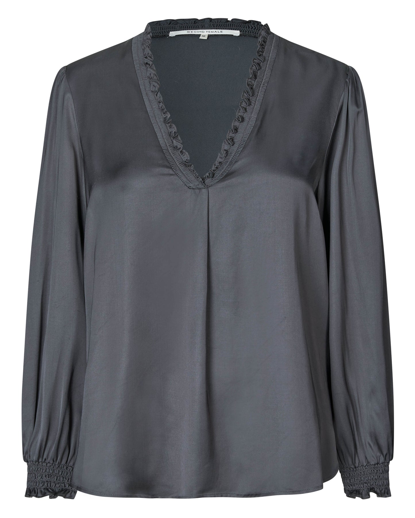 Second Female Bardi V-Neck Blouse - Volcanic Ash