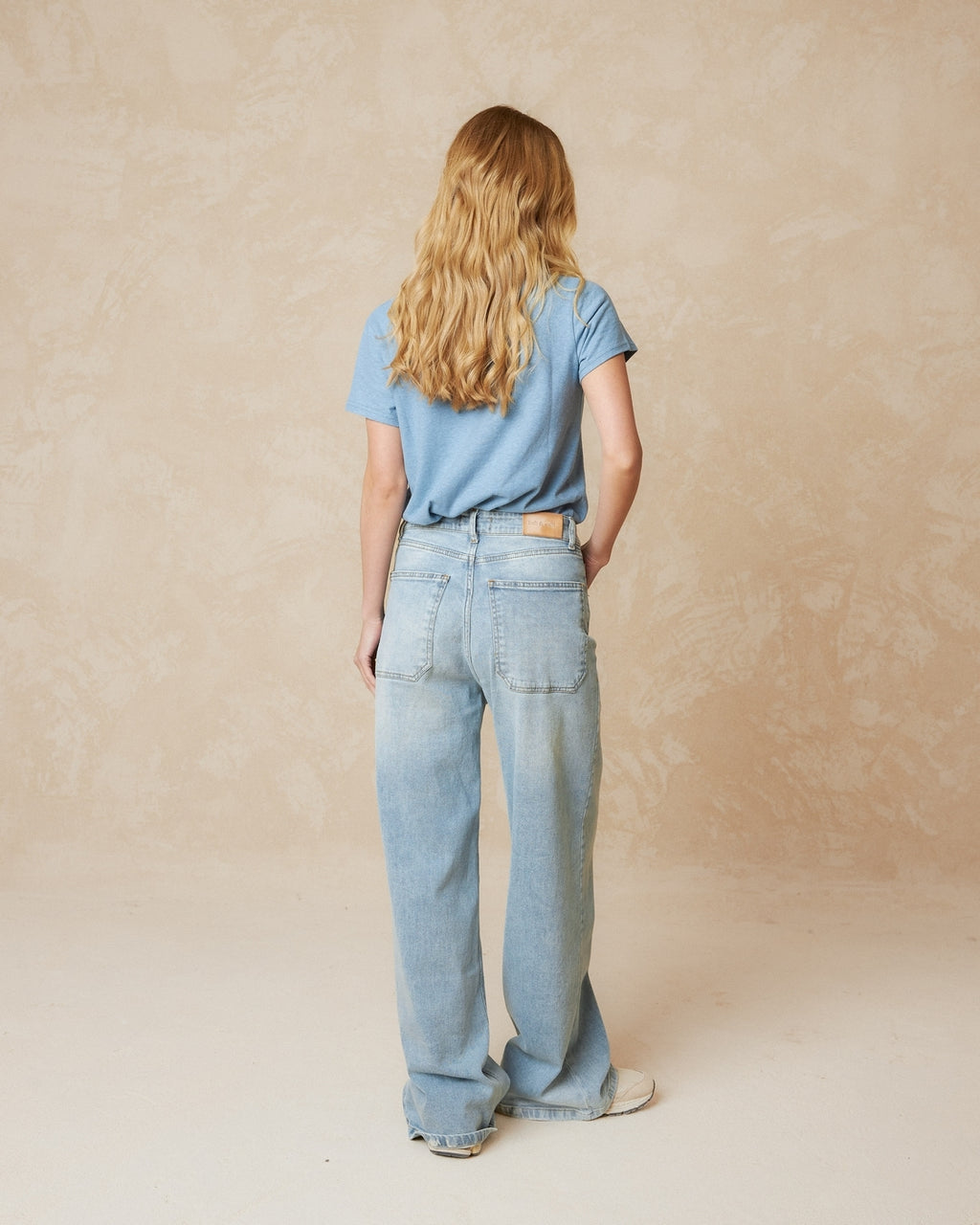 Indi & Cold Wide Leg Denim Pants (BB537) - Denim