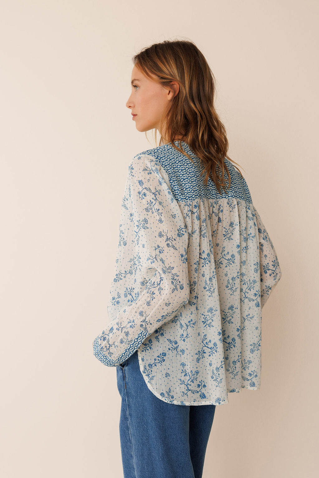 Indi & Cold Vera Patch Shirt (BK170) - Crudo