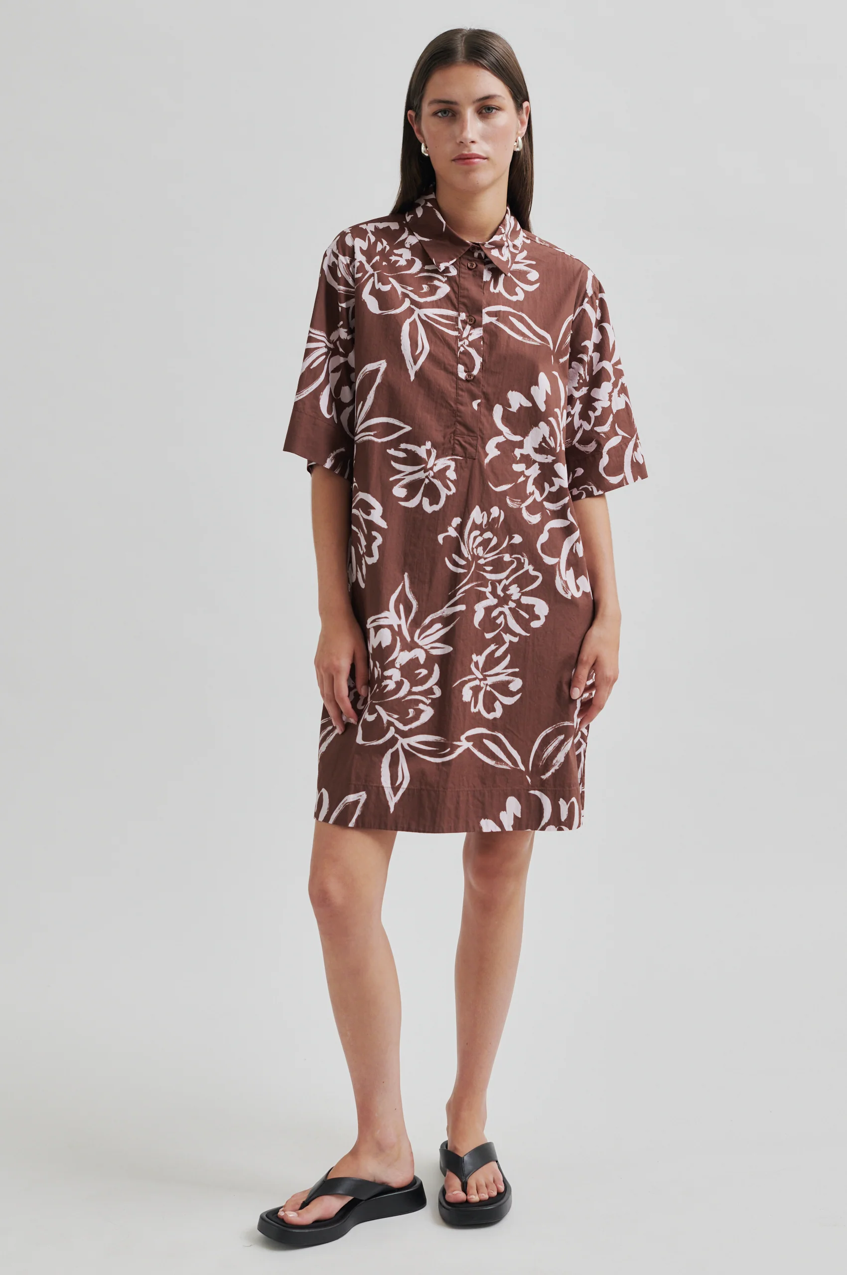 Second Female Bloem Dress - Cappuccino
