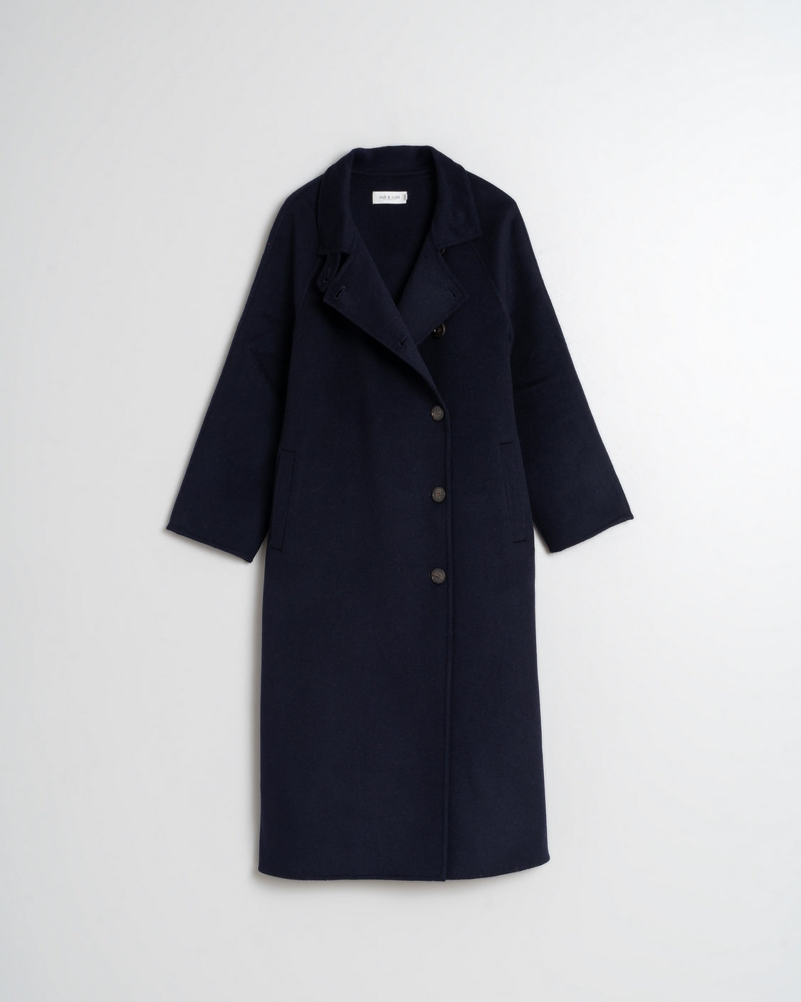 Indi & Cold Maxi Wool Coat (BY750) - Marino