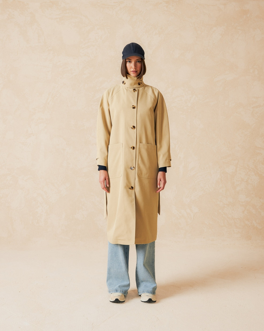 Indi & Cold Trench Coat (BY755) - Beige