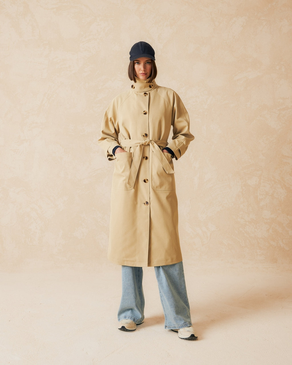 Indi & Cold Trench Coat (BY755) - Beige