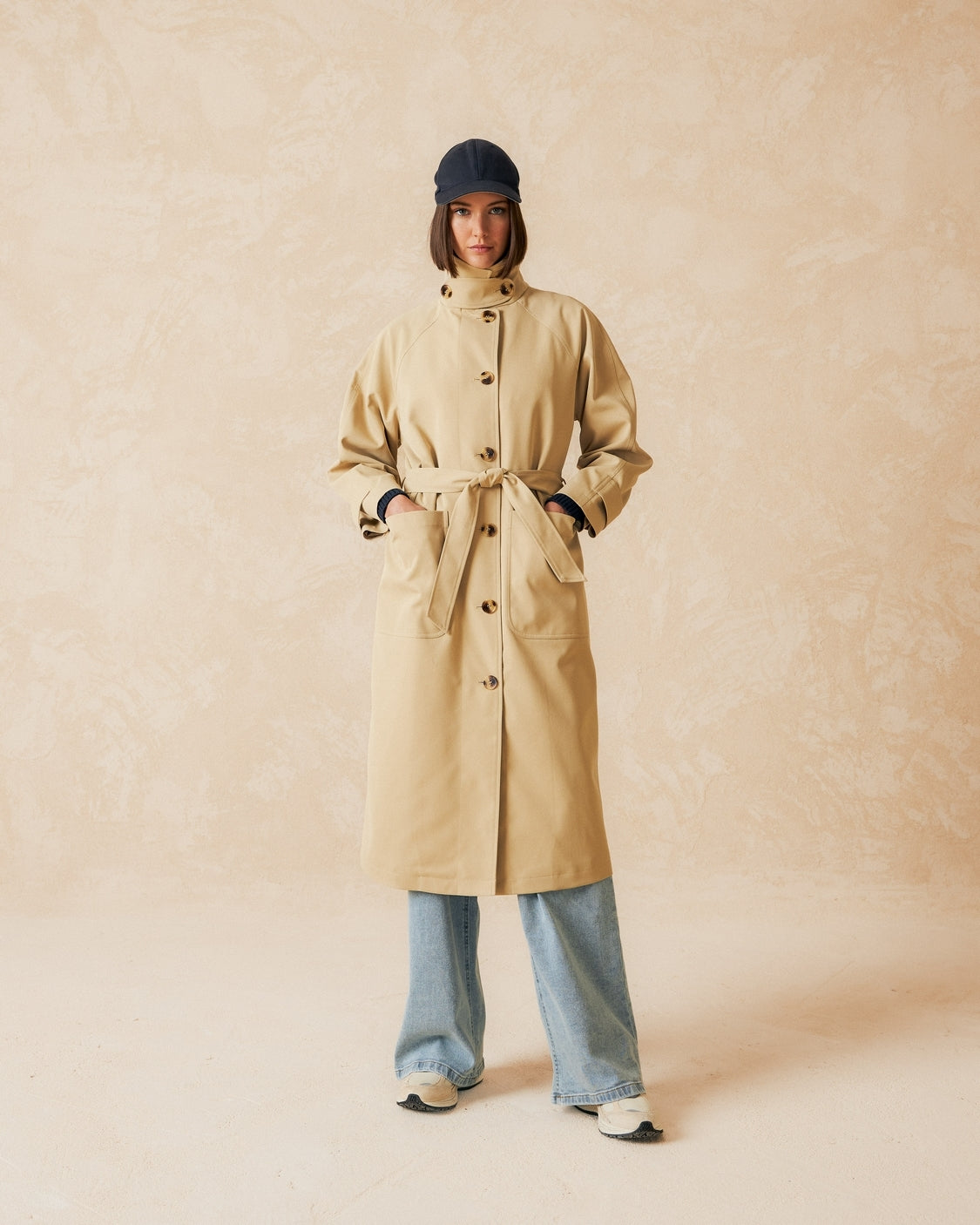 Indi & Cold Trench Coat (BY755) - Beige