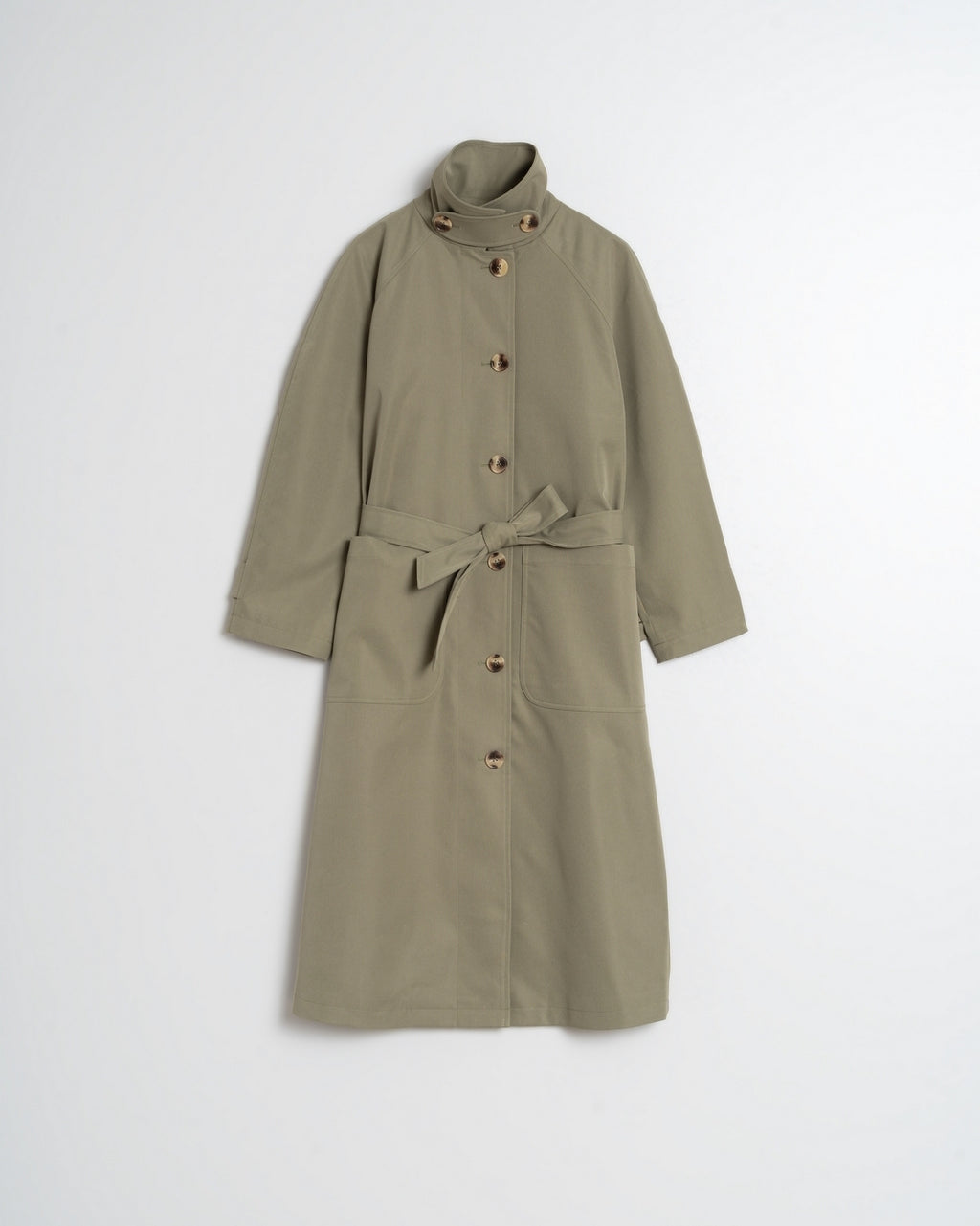 Indi & Cold Trench Coat (BY755) - Khaki
