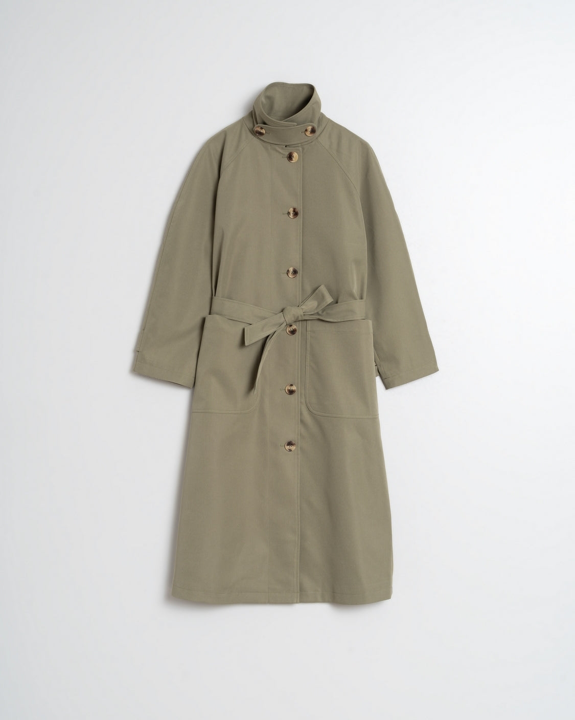 Indi & Cold Trench Coat (BY755) - Khaki