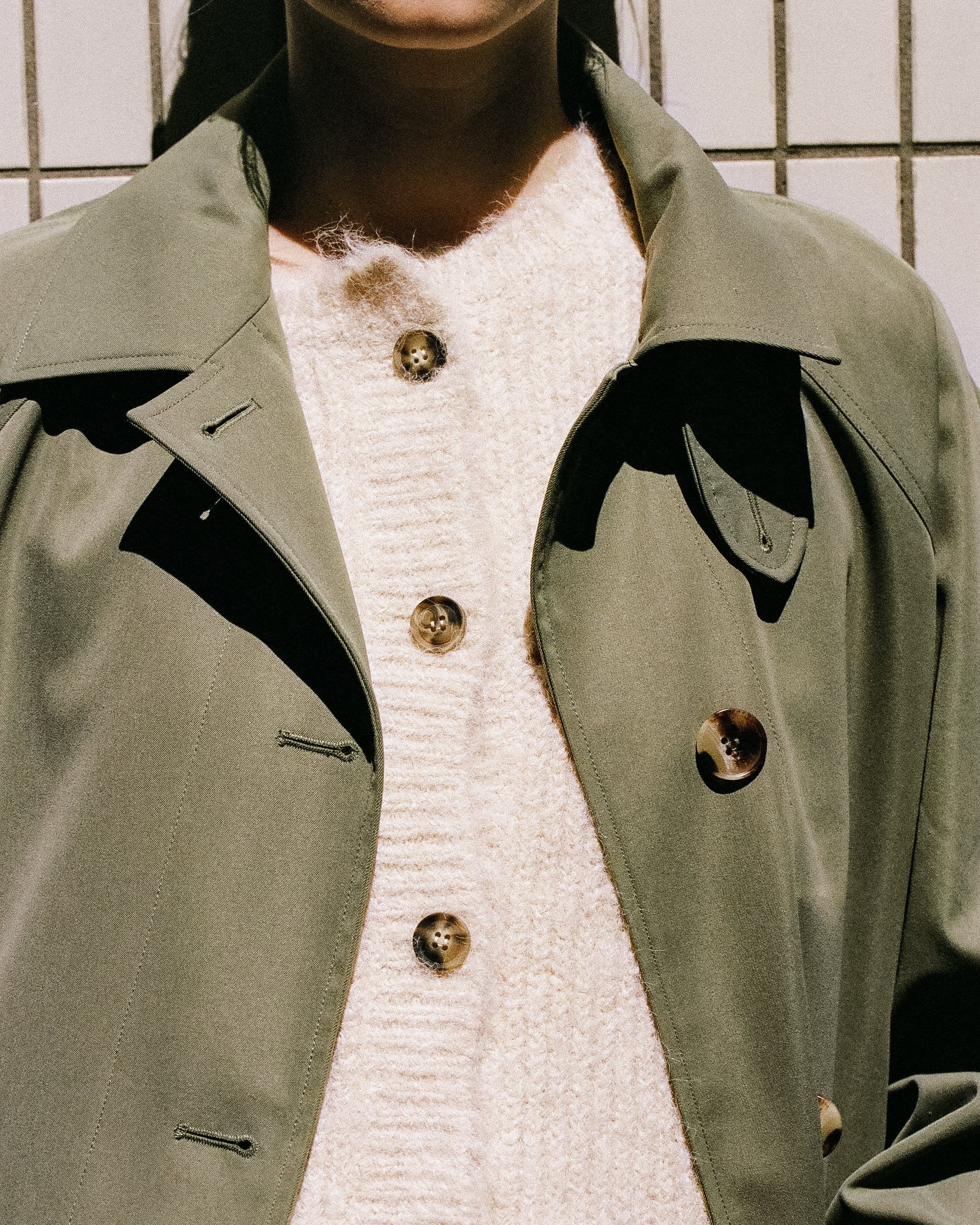 Indi & Cold Trench Coat (BY755) - Khaki