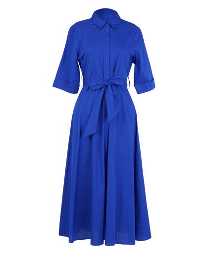 Goa Paris Biba Long Dress - Bleu