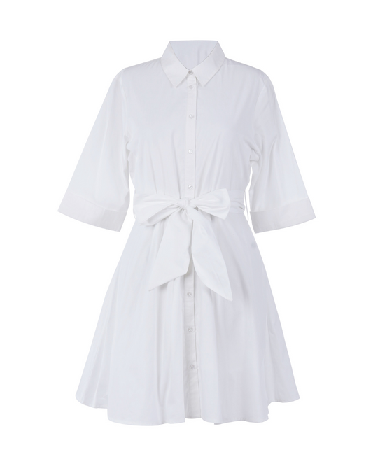 Goa Paris Biba Short Dress - Blanc