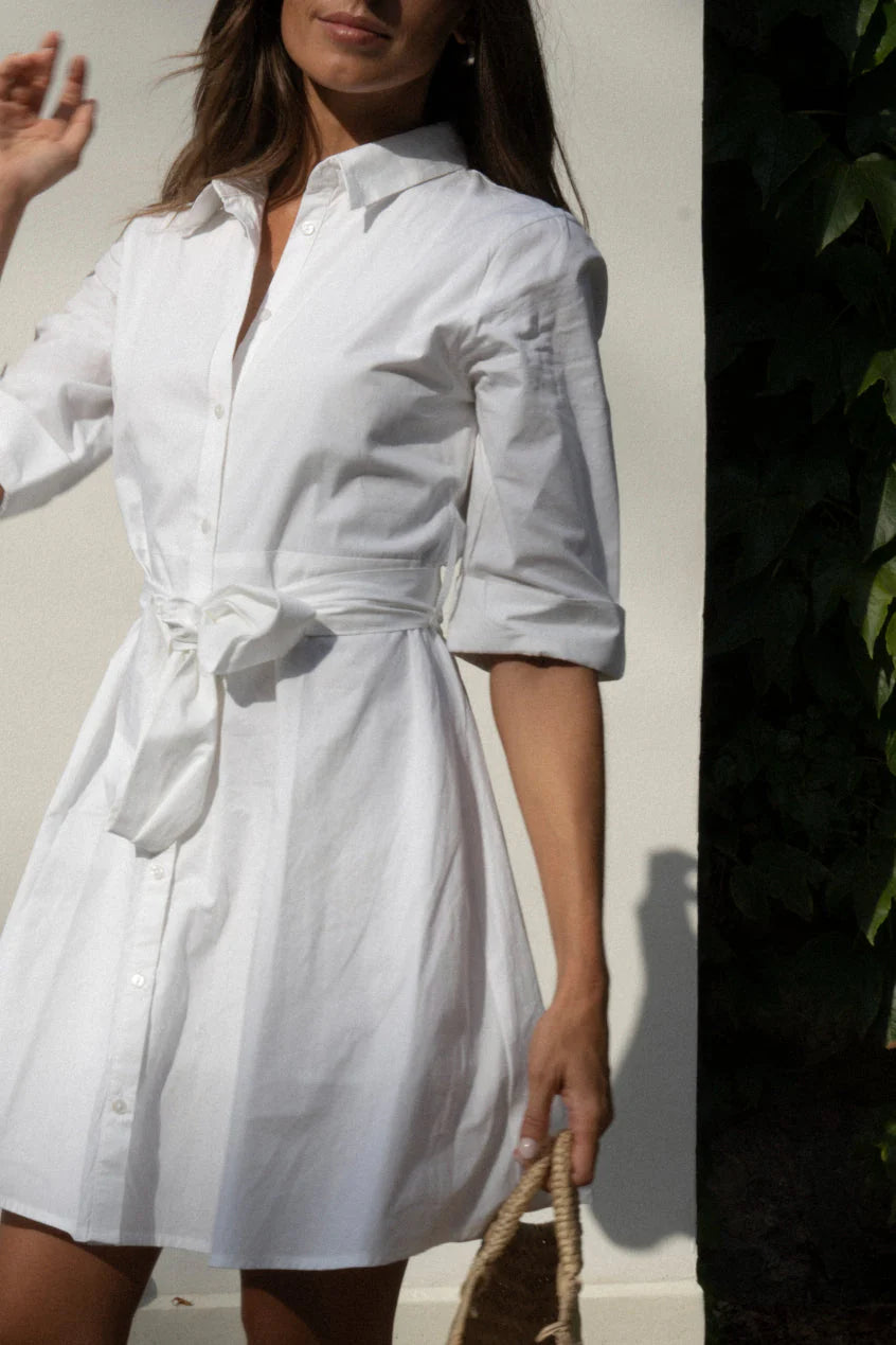 Goa Paris Biba Short Dress - Blanc