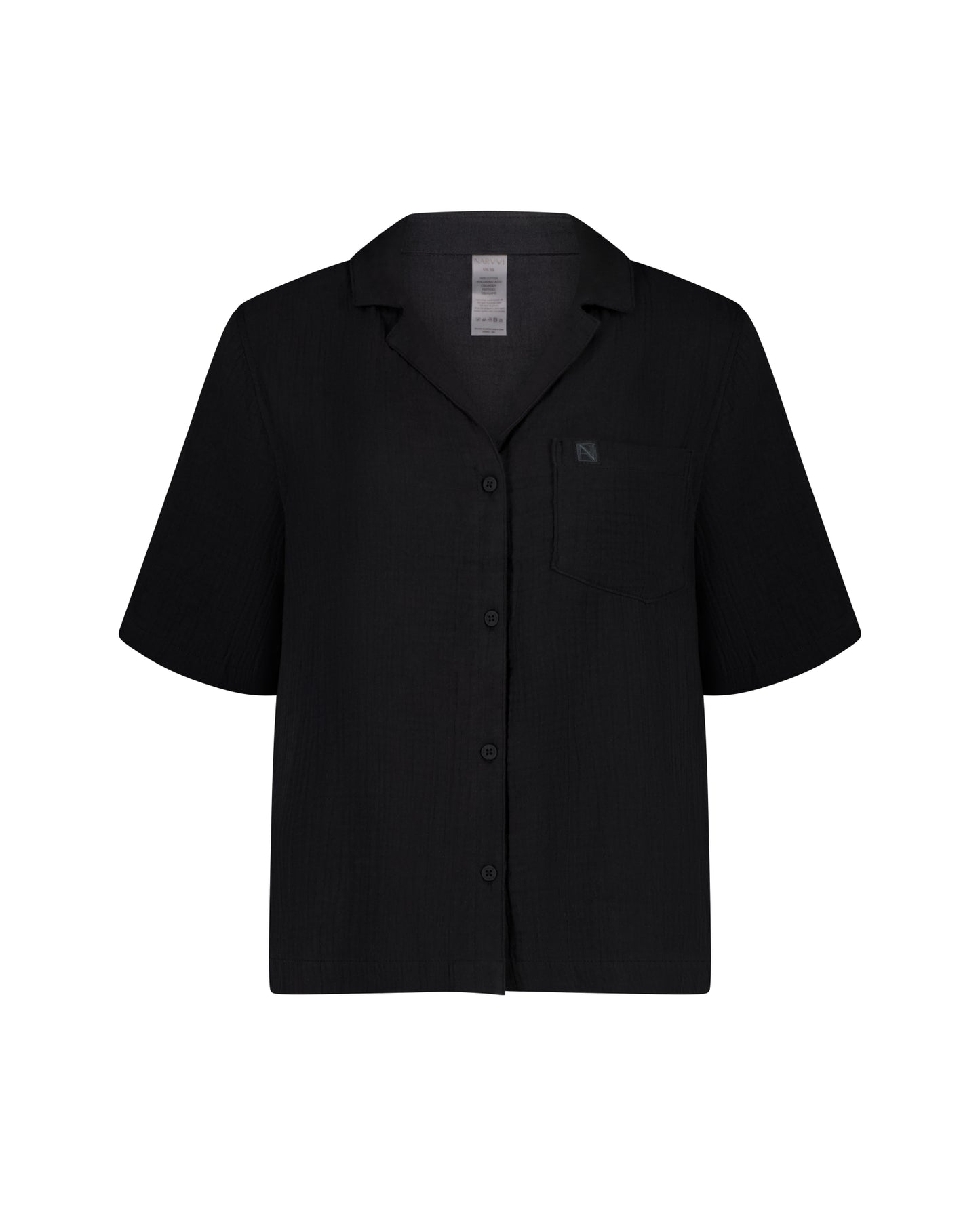 Narvvi Boxy Shirt - Black