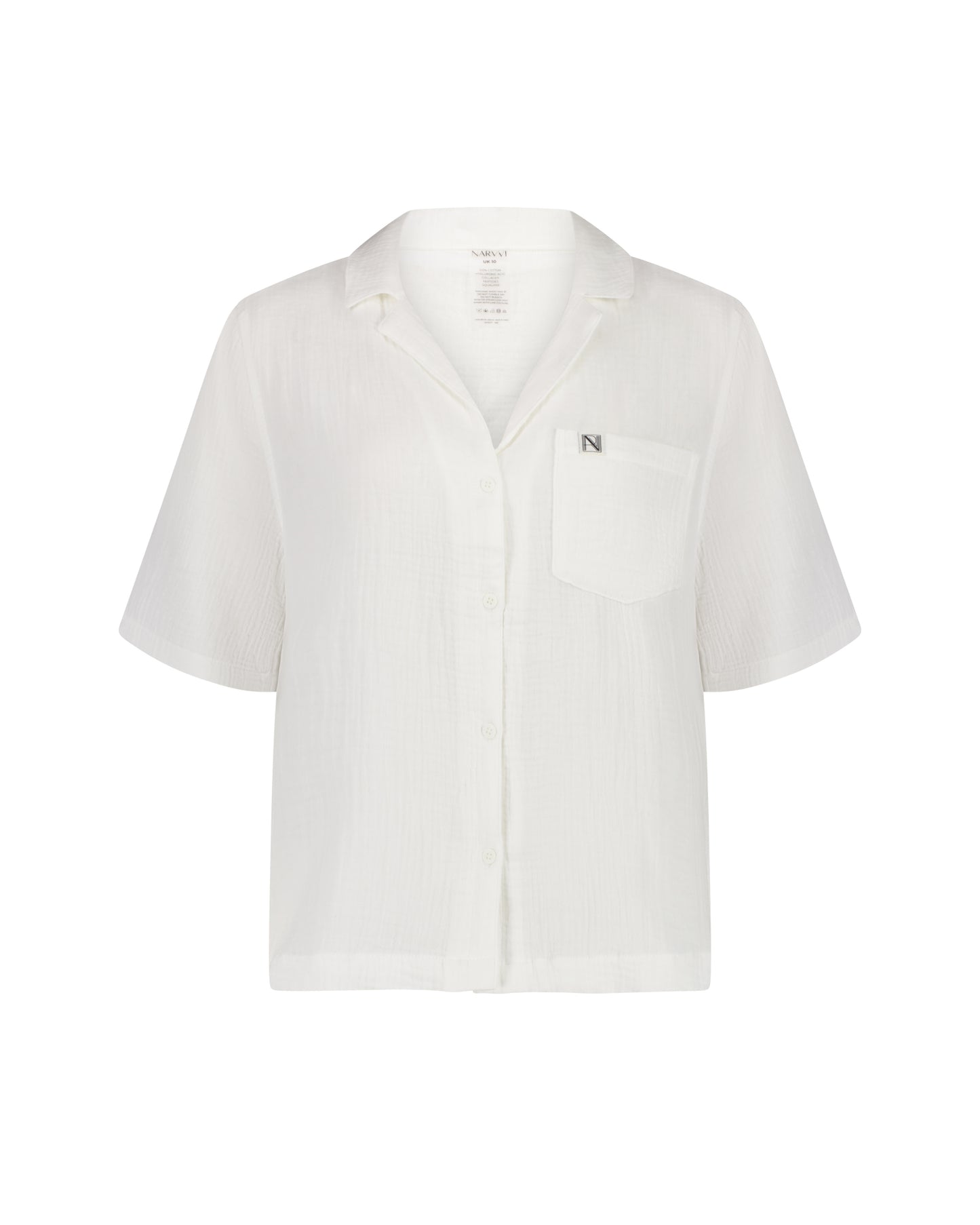 Narvvi Boxy Shirt - White