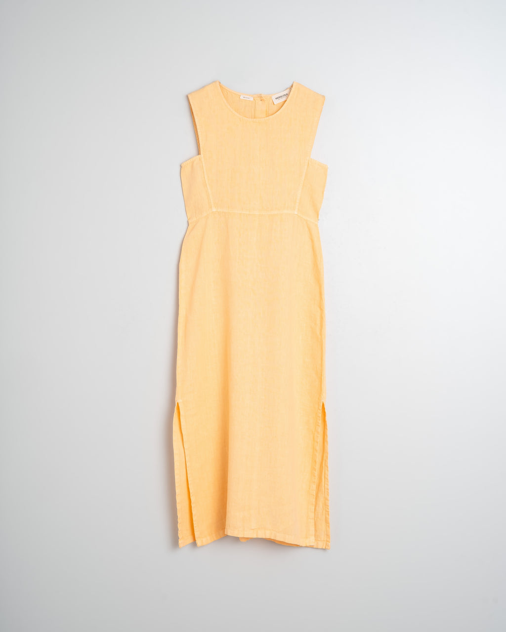 Indi & Cold Linen Midi Dress (CC253) - Mandarina