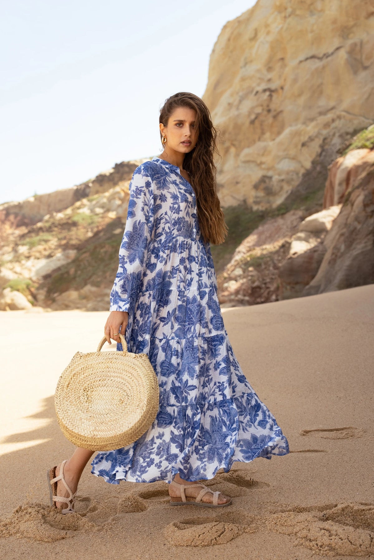 Choklate Paris Sabine Dress - Indigo White