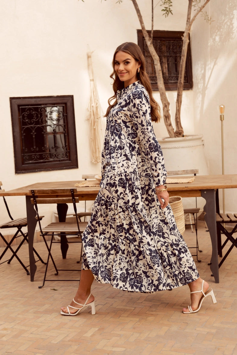 Choklate Paris Sabine Dress - Indigo Navy