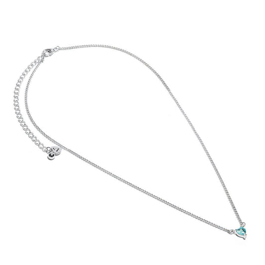 Vestopazzo Blue Heart Pendant Heart Necklace (CRW1001 - 012168) - Blue/Silver