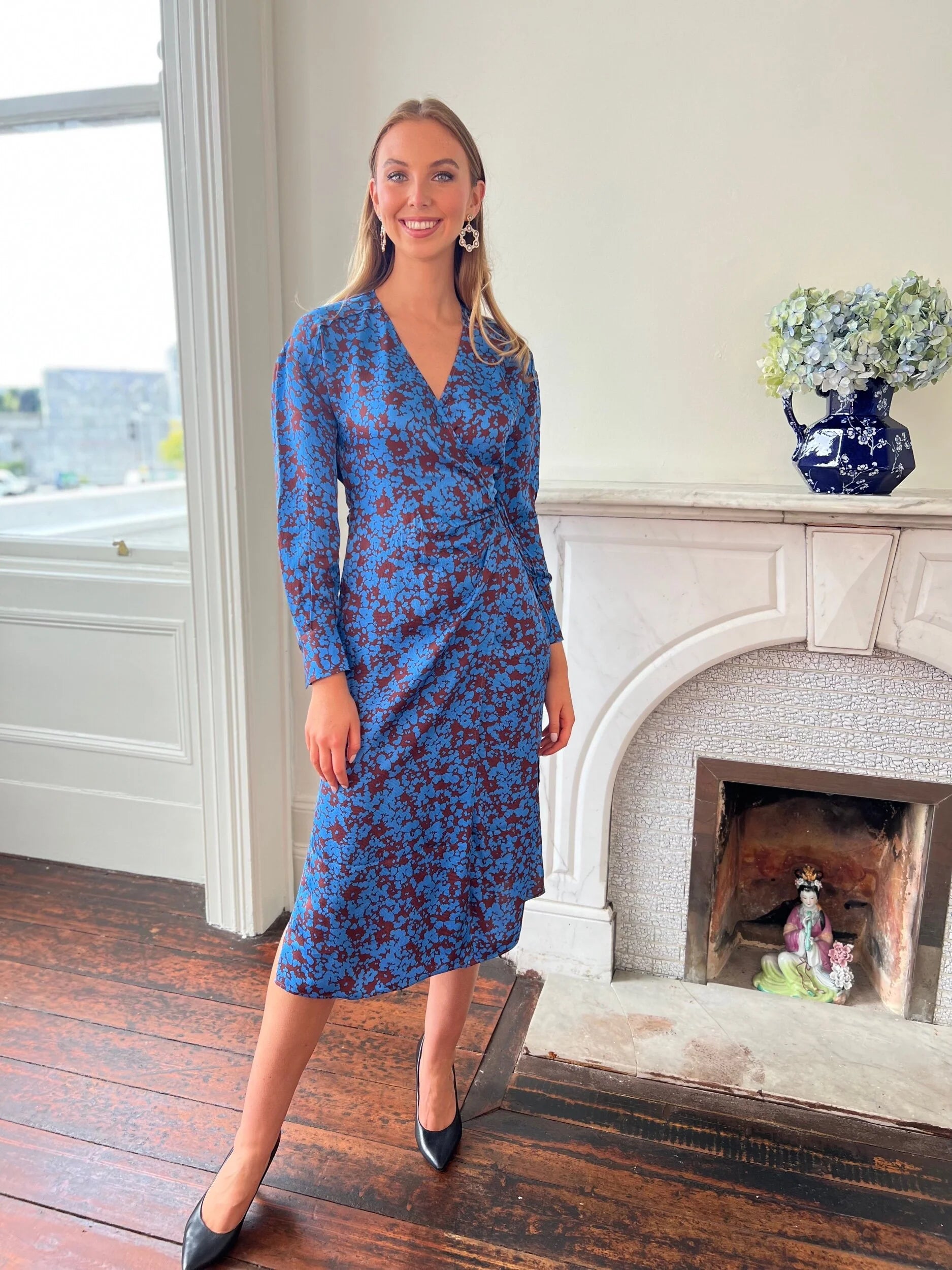 Second Female Vincent Wrap Dress - Campanula