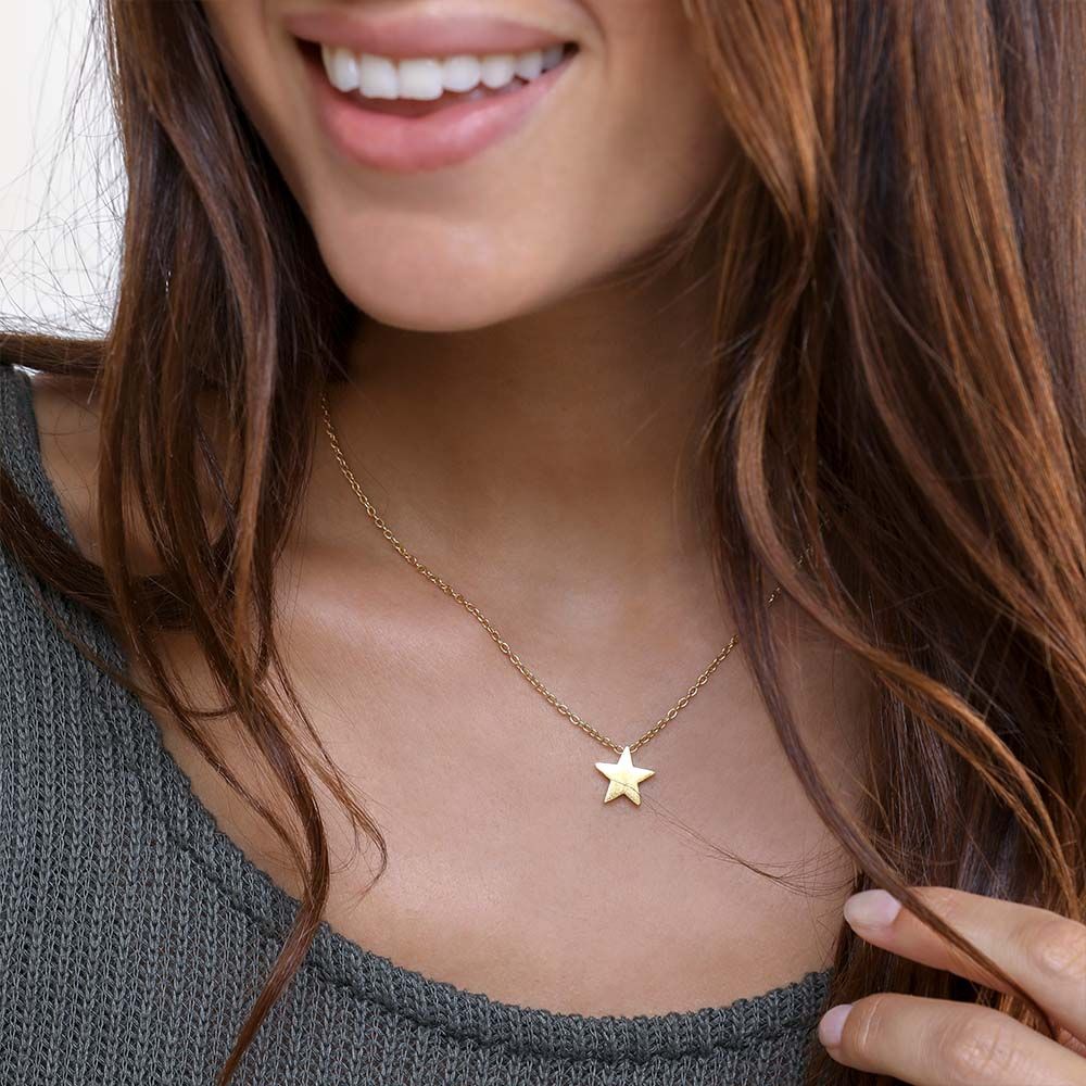 Vestopazzo Star Short Necklace (DD04011) - Gold