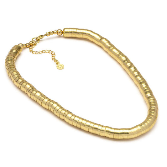 Vestopazzo Large Snake Necklace (DD04048 - 016031) - Gold