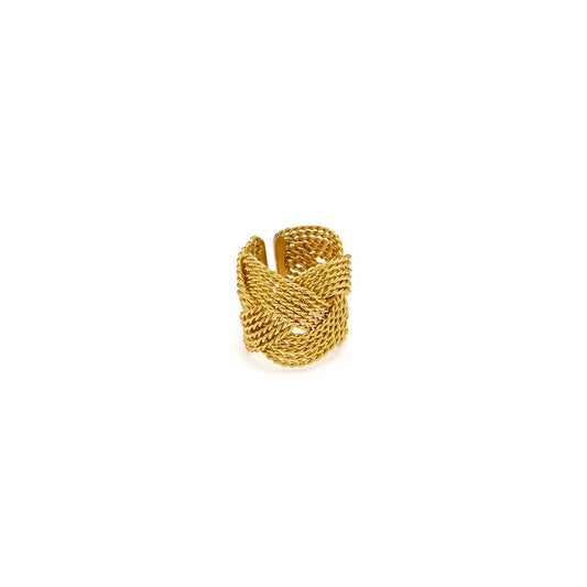 Vestopazzo Twisted Ring (DD15077S) - Gold