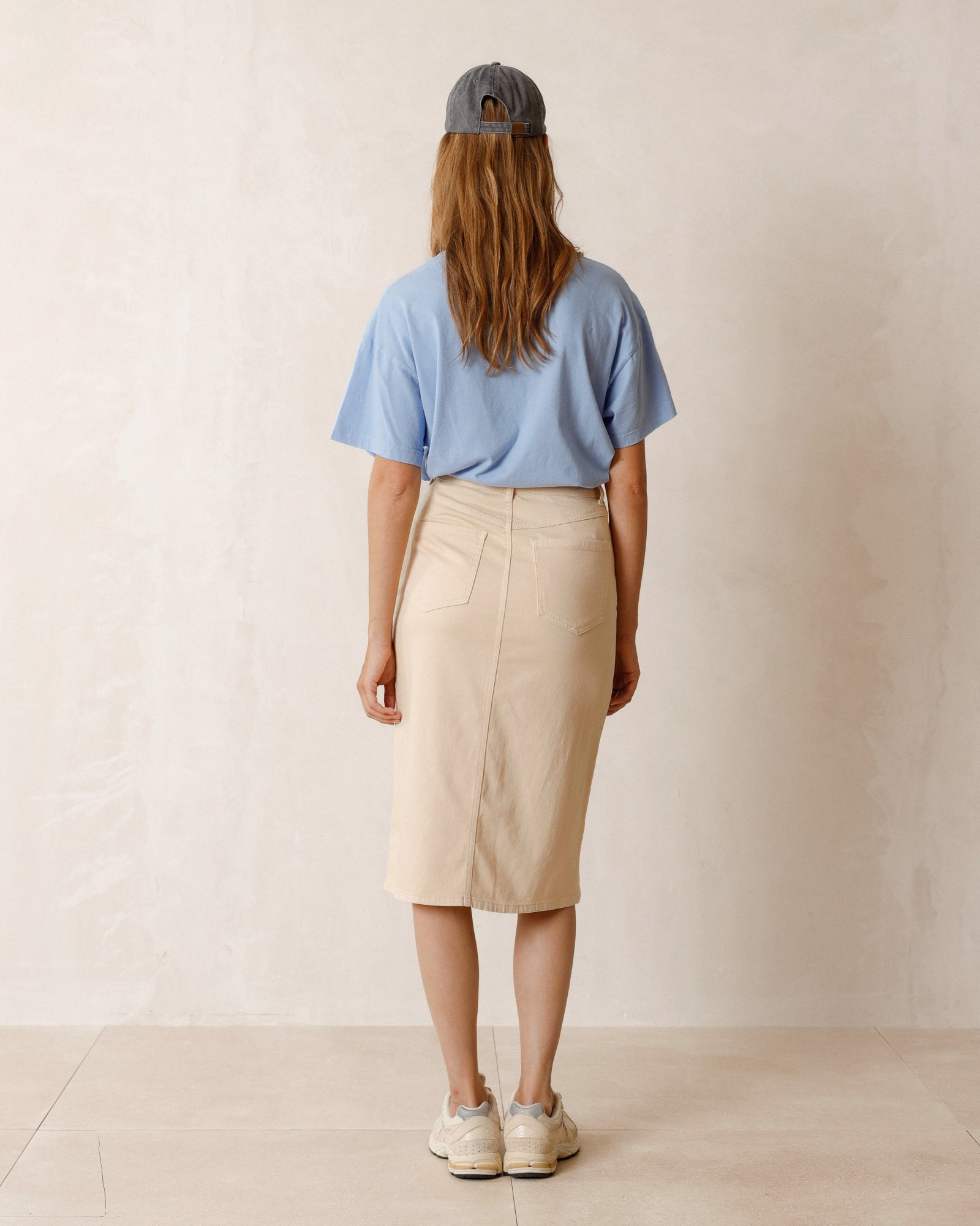 Indi & Cold Denim Pencil Skirt (DD201) - Crudo