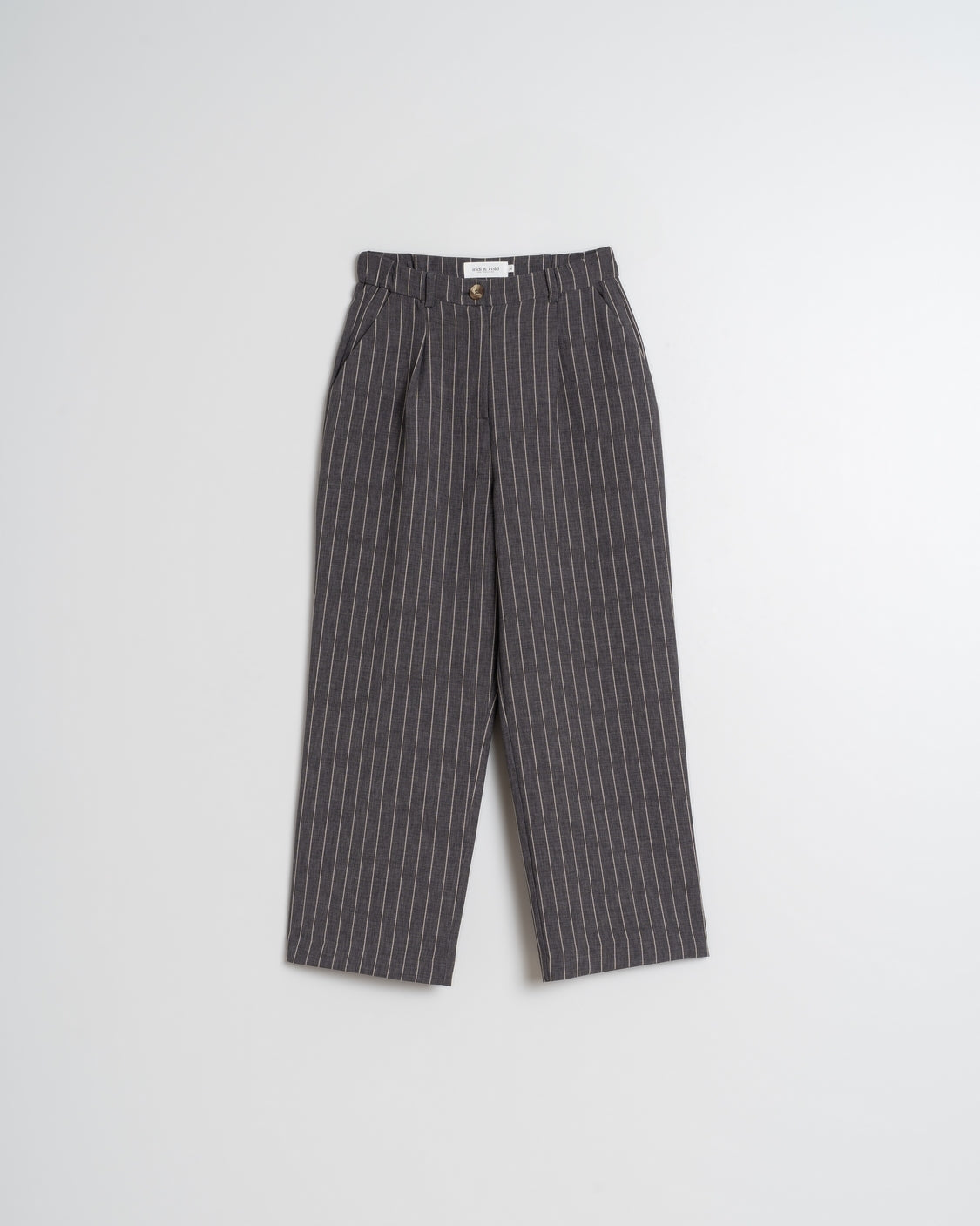 Indi & Cold Tailored Pinstripe Pants (DD254) - Marengo