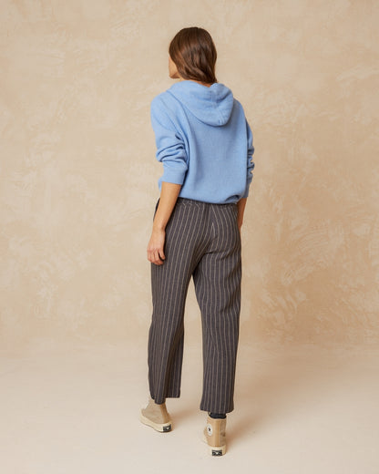 Indi & Cold Tailored Pinstripe Pants (DD254) - Marengo