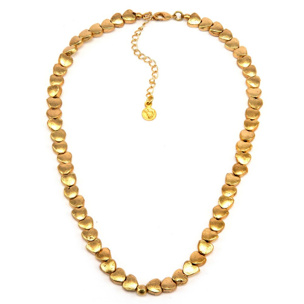 Vestopazzo Hearts Necklace (DRY2000) - Gold