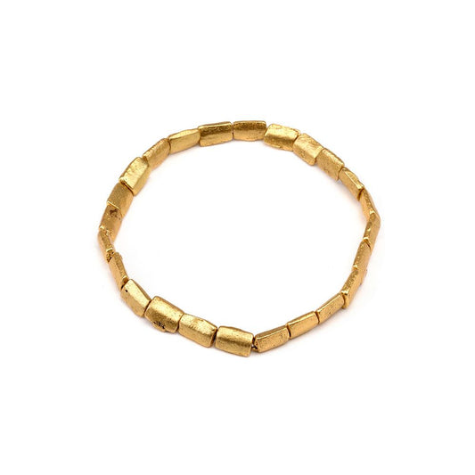 Vestopazzo Mini Rectangles Elastic Bracelet (DRY4006) - Brass