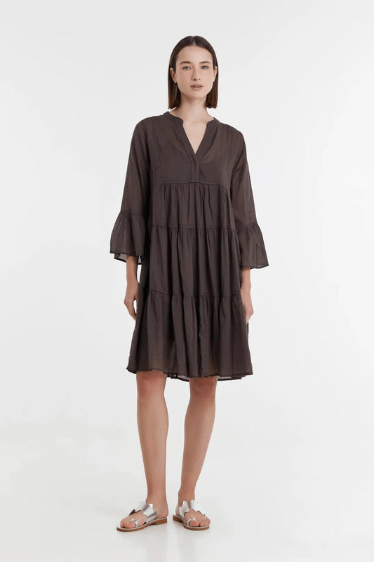 Devotion TWINS Mariani Midi Dress - Brown