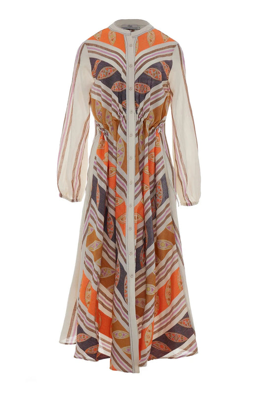 Devotion TWINS Tiffany Long Dress - Orange/Lila