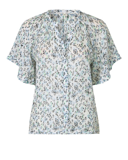 Second Female Elle Printed Shirt - Alaskan Blue