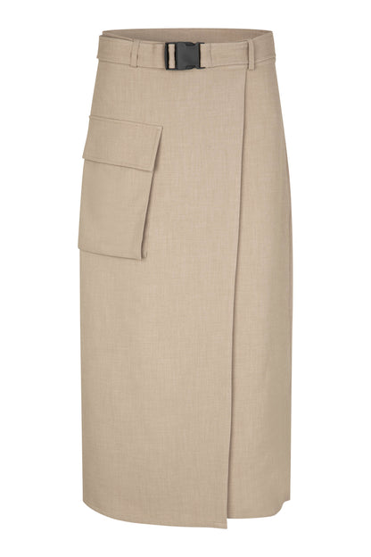 Second Female Felice Pocket Detail Skirt - Roasted Cashew