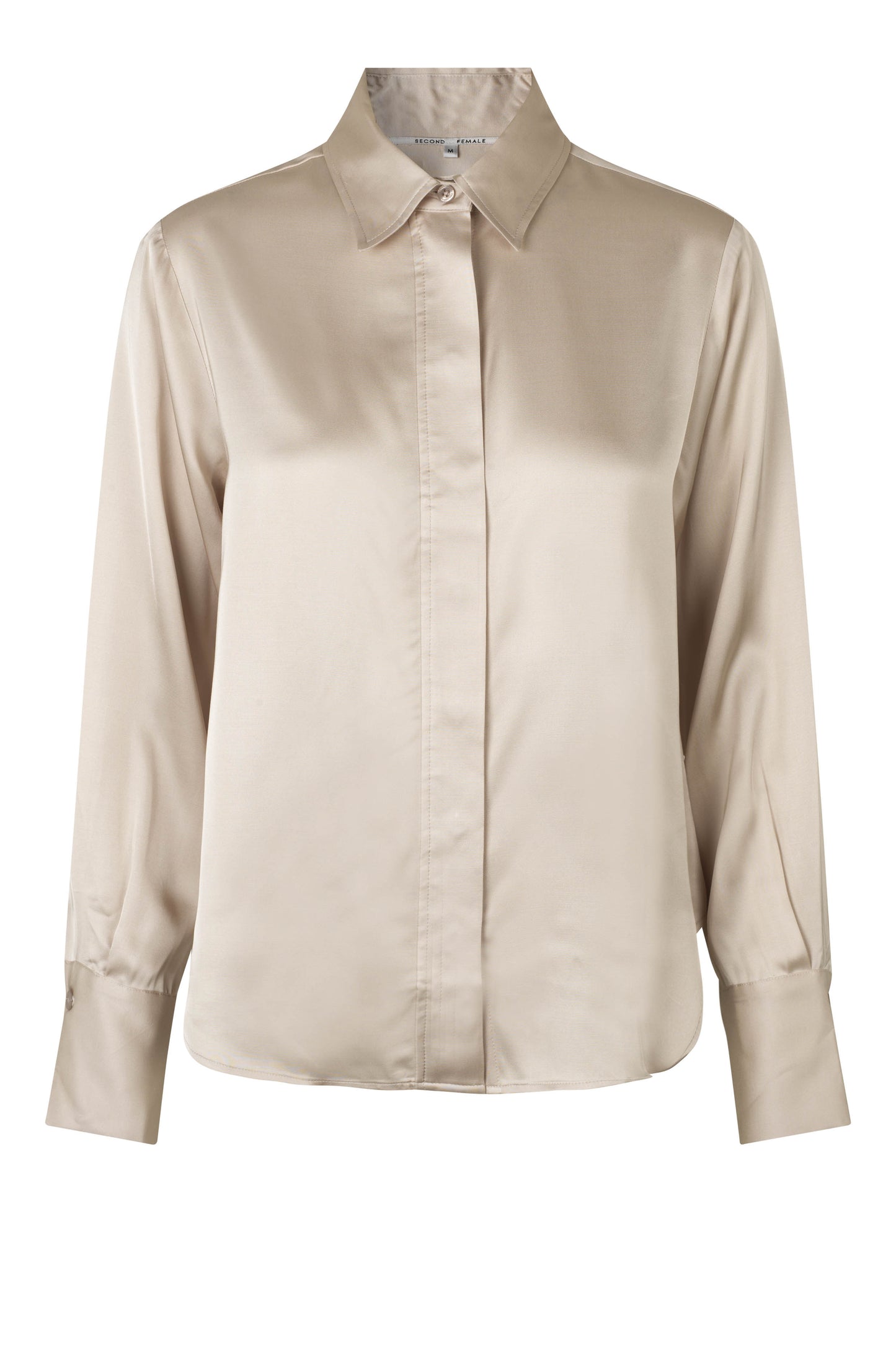 Second Female Galla Silky Classic Shirt - French Oak