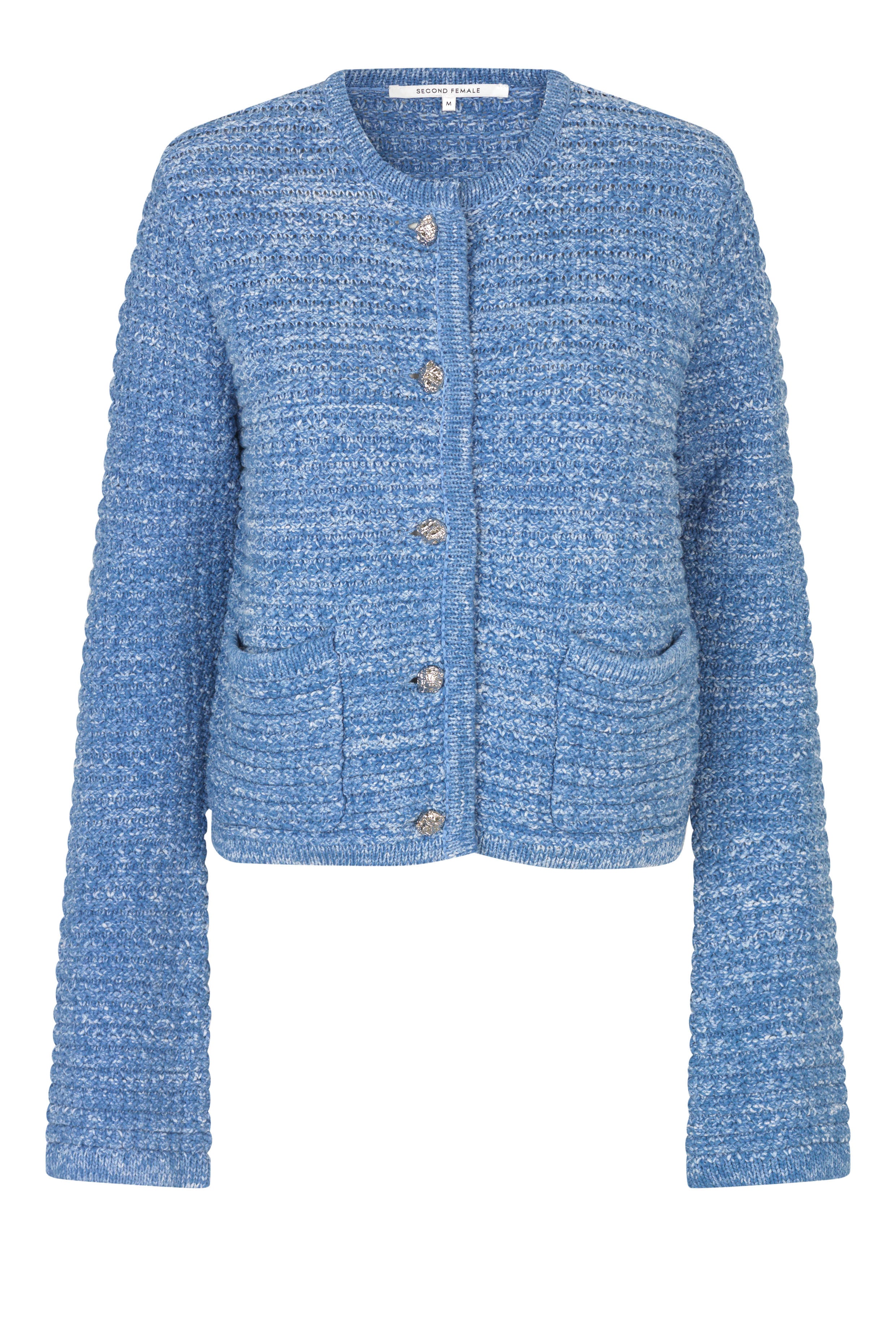 Second Female Grenada Knit Cardigan - Granada Sky