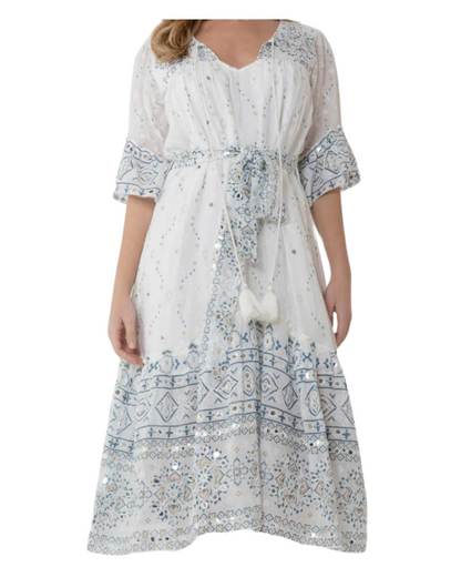 Goa Paris Gabrielle Dress - Bleu