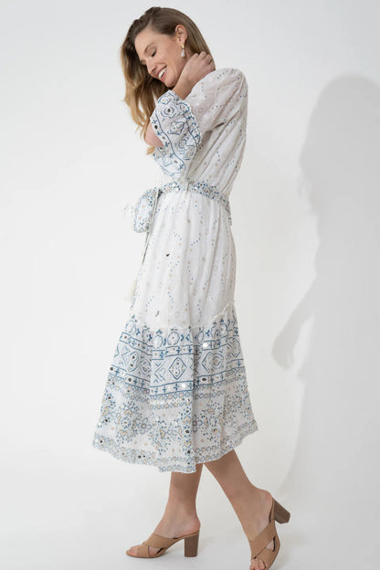 Goa Paris Gabrielle Dress - Bleu