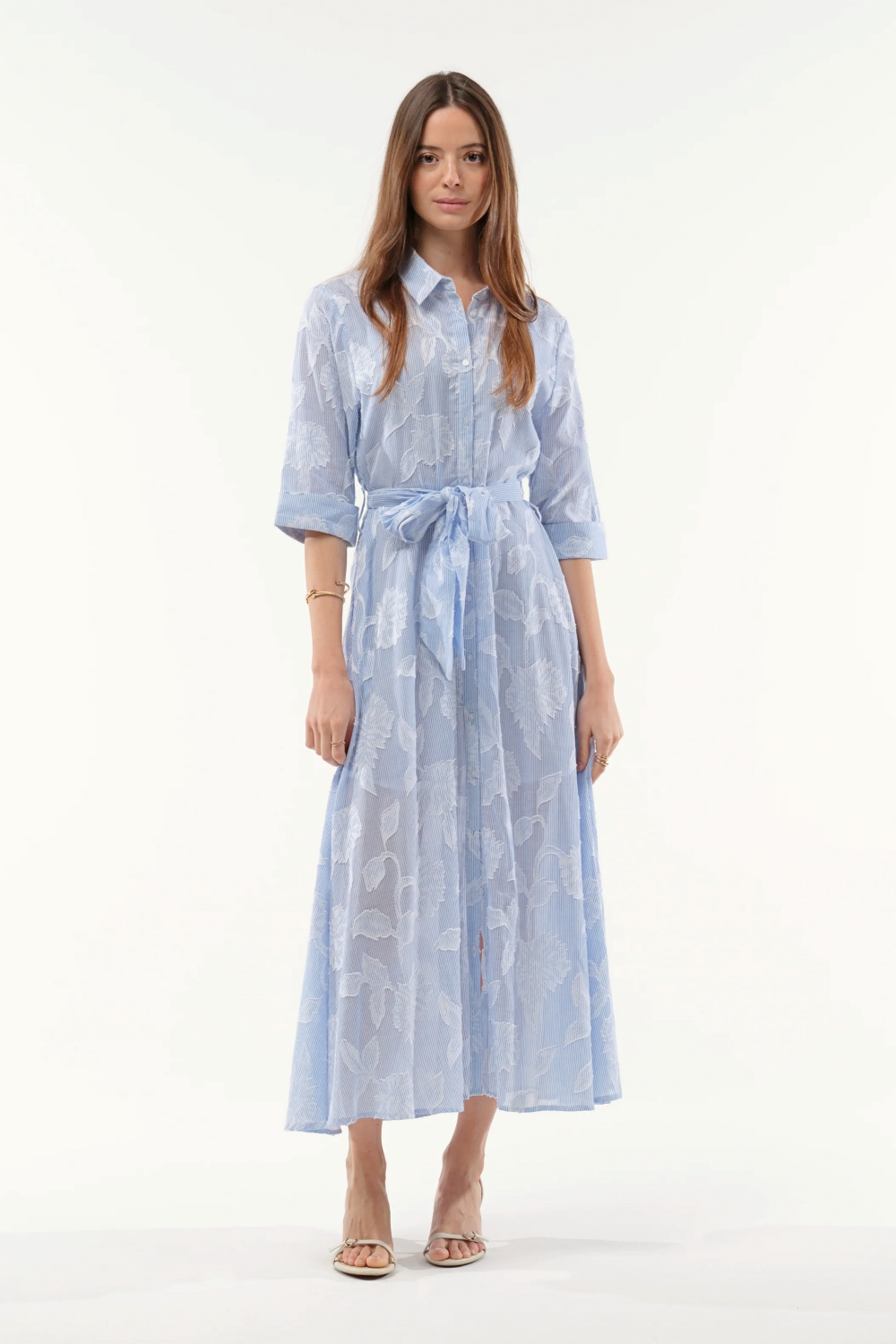 Goa Paris Haley Long Dress - Bleu
