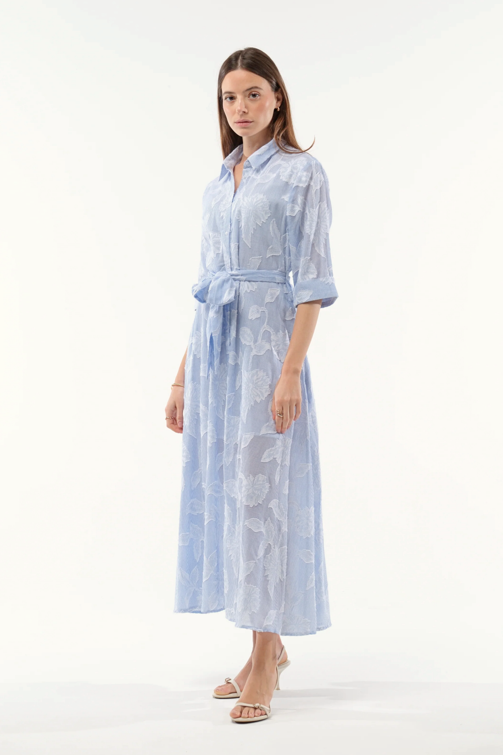 Goa Paris Haley Long Dress - Bleu