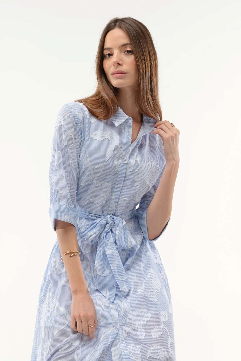 Goa Paris Haley Long Dress - Bleu