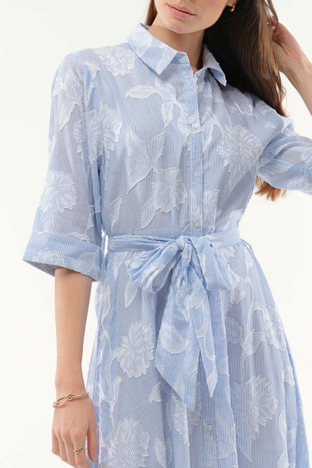 Goa Paris Haley Long Dress - Bleu