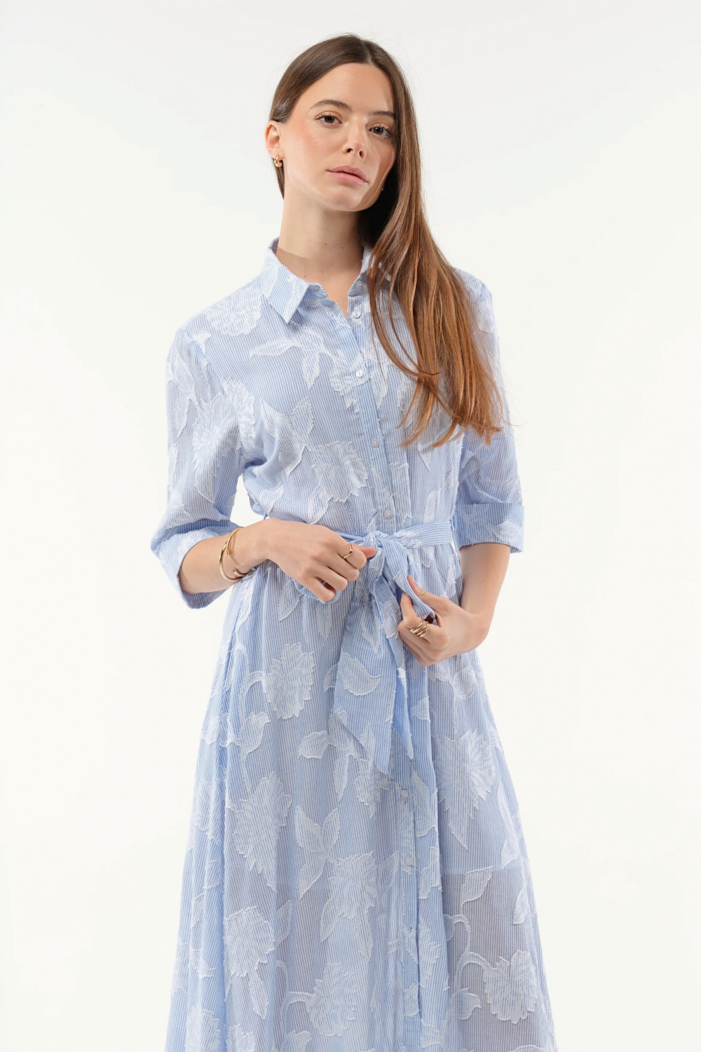 Goa Paris Haley Long Dress - Bleu