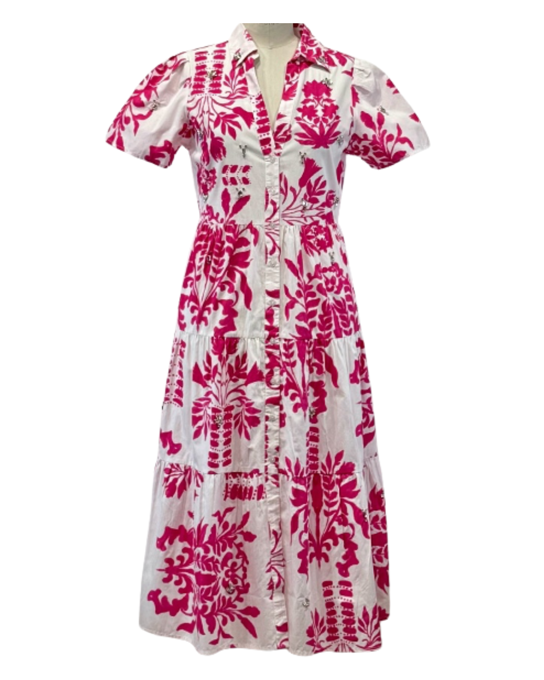 Goa Paris Lia Dress  - Fuchsia