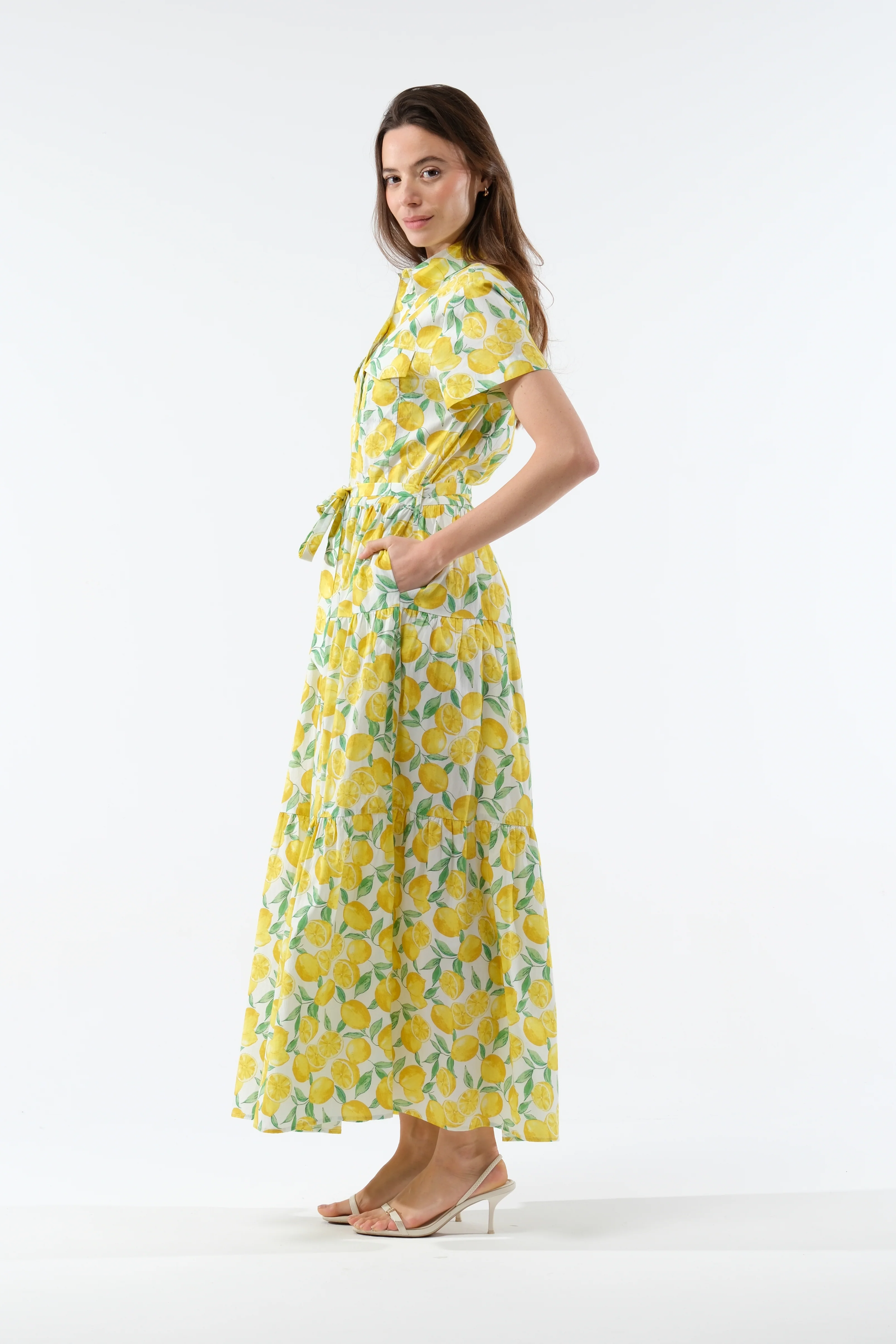 Goa Paris Nueva Dress - Lemon
