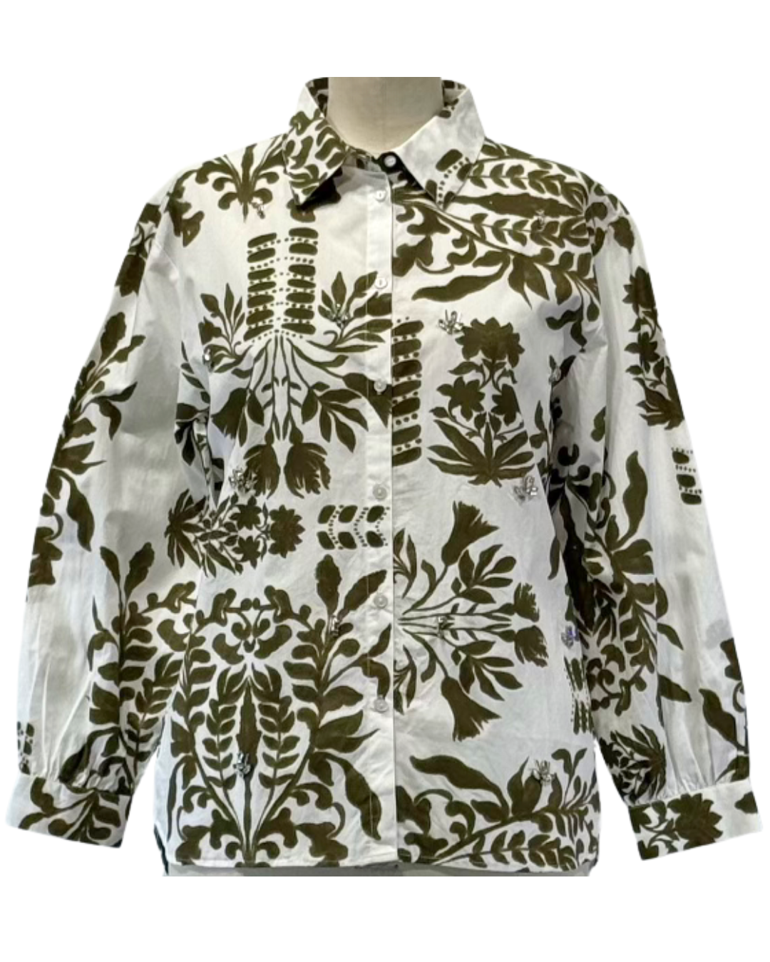 Goa Paris Roys Shirt - Khaki Print