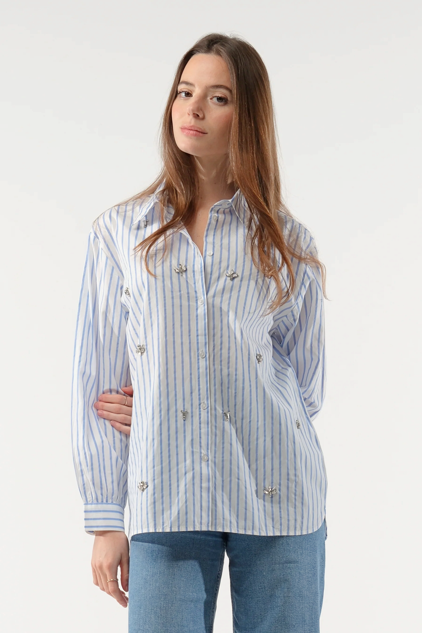 Goa Paris Roys Shirt - White/Bleu